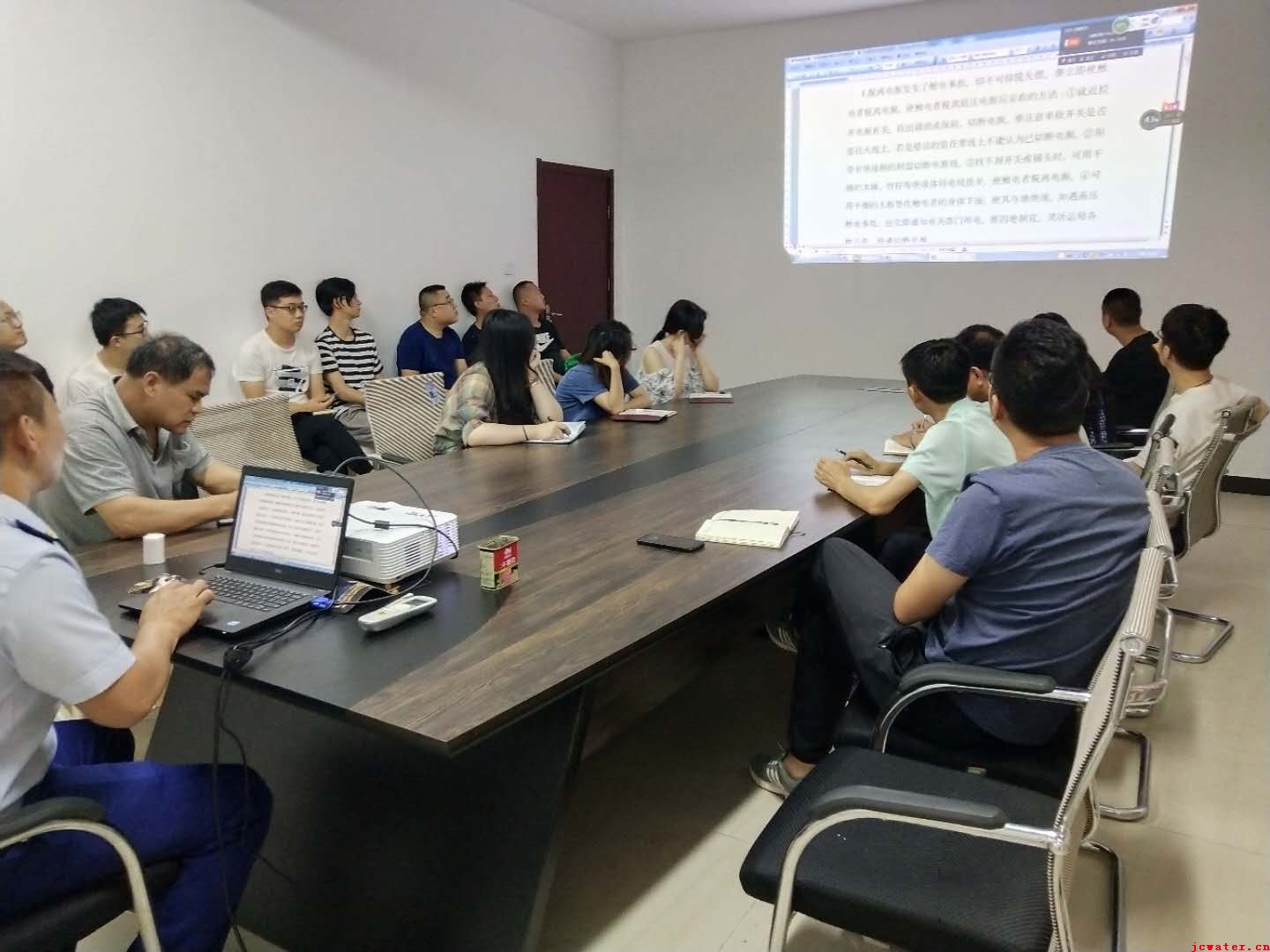 市水务公司2019年度安全生产月疏散演练活动